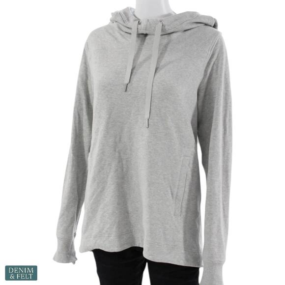 Lululemon Grey Hooded Long Sleeve Pullover Sweatshirt Women’s Size 8 Comfy Fit - Picture 2 of 8